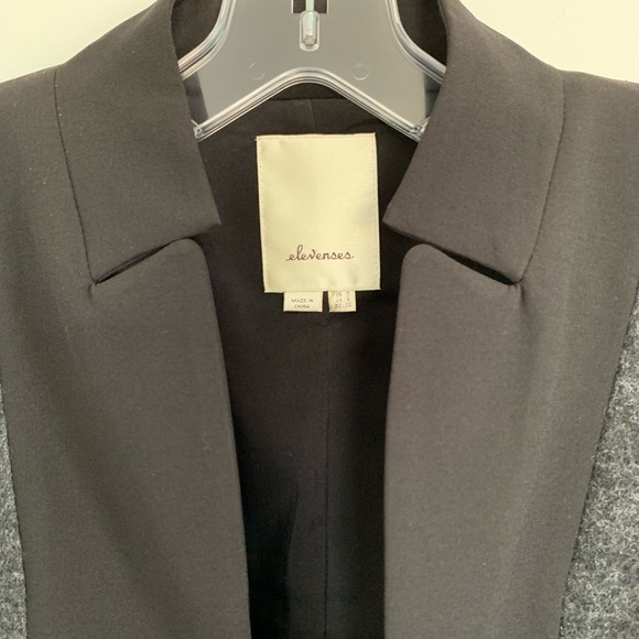 Elevenses Anthropologie Wool Blend Blazer Jacket 0 - Picture 4 of 8